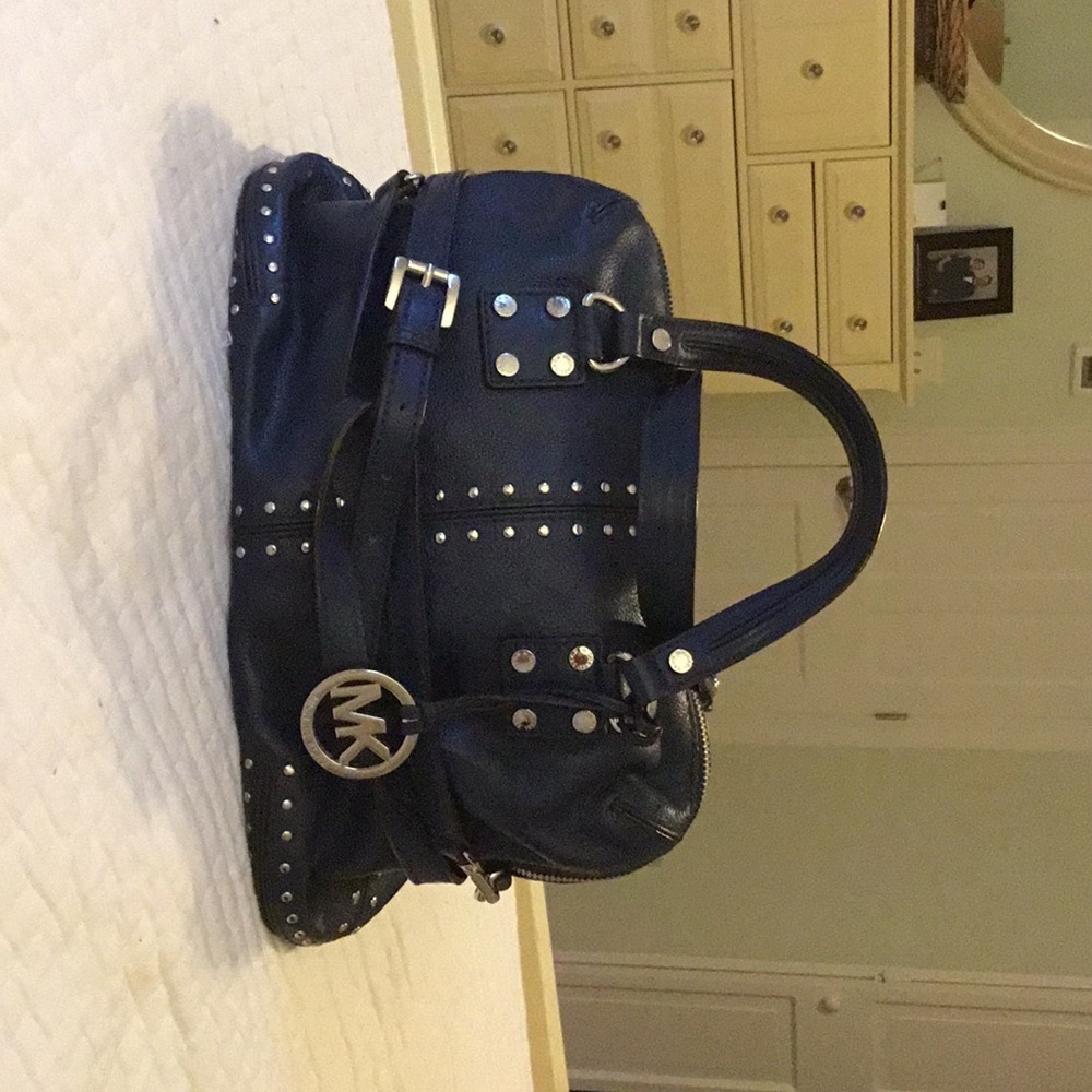 Beautiful Michael Kors blue leather stud bag